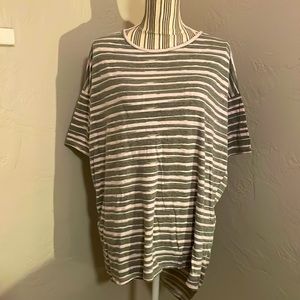 Beautiful light green striped Irma Tunic